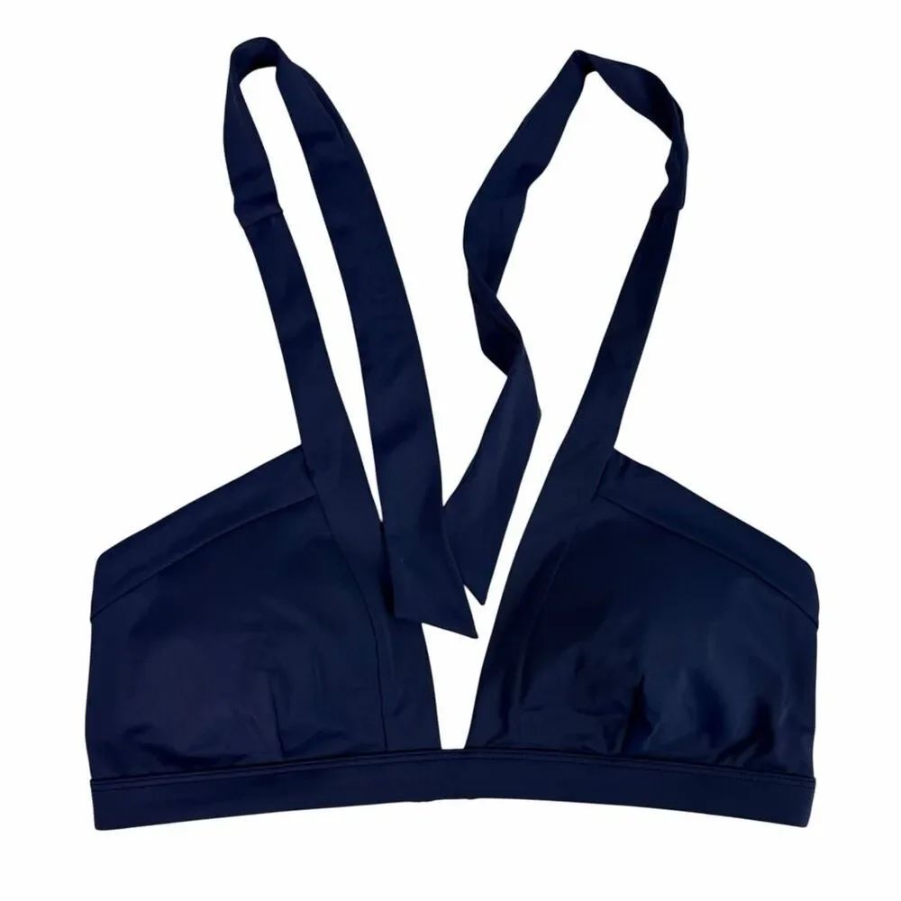 Boden Ithaca Navy Bikini Top size 12